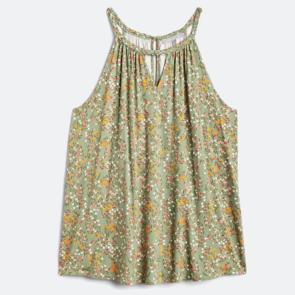 Daniel Rainn Kitura Keyhole Detail Halter Knit Top